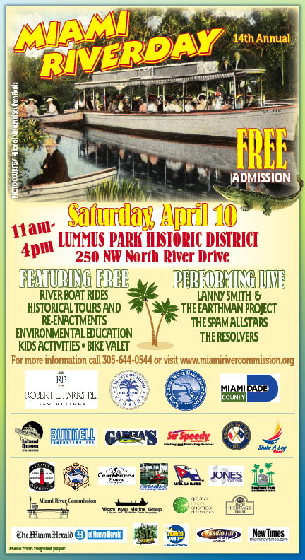14th Annual Miami River Day – Free admission & River Boat Rides